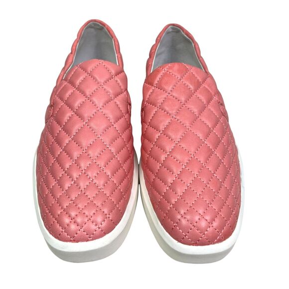 Sarto By Franco Sarto Women Sneaker Prato‎ Pink Quilted Leather Cushions Sz 8.5 - Picture 4 of 8